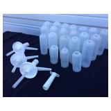 21 Sauce Bottles, 3 Heinz Pumps, & Vacuum Pump