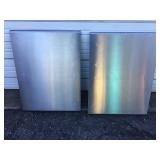 (2) Stainless Steel Hanging Plaque