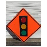 Large Stop Light Sign