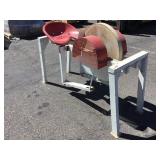 Antique Grinding Wheel w/ Seat