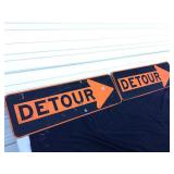 (2) Detour SIgns