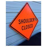 Large Shoulder Closed Sign