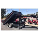 2013 Mirage 14ft Dump Gooseneck Trailer