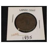 1855 Large Cent RARE