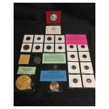 8 Foreign Coins, Ancient Roman Coin, 2000 Republic