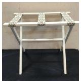 White Luggage Rack