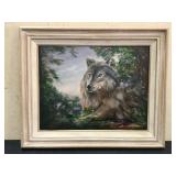 Wolf Canvas by Brenda Lee