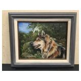 Wolf Canvas by Brenda Lee