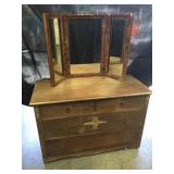 4 Drawer Dresser with Plant