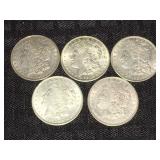 Morgan Silver Dollar Coins - 1921 (5)