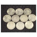 Morgan Silver Dollar Coins- 1921 (10)