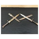 2 Bayonets w/ Scabbards