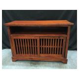 Entertainment Center w/ 2 Sliding Doors & 3