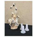 Women Riding White Horse Lamp