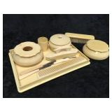 Celluloid/Bakelite Vanity Set-Includes, Tray,