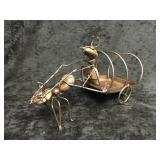 Ant & Carriage Metal Art