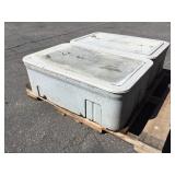 (2) Telephone Vaults w/ Lids