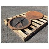 (2) Man Hole Covers