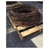 Pallet of Misc Barbed Wire
