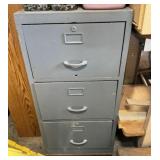 Wood File Cabinet w/ Casters