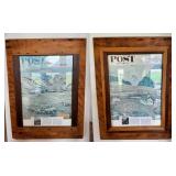 Rustic Framed MT Magazine Covers
