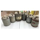 Antique Galvanized Cans