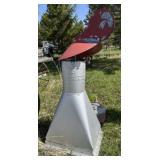 Chimney Cap Weather Vane & Metal Gas Can