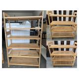 Trinity Bamboo Stackable Shoe Racks
