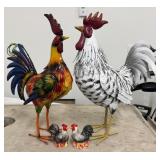 Metal Roosters & S/P Shakers