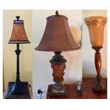 (3) Table Lamps