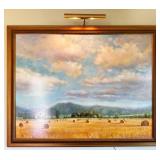 W Marquis Haybale Landscape Painting