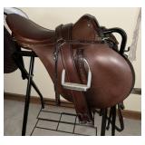 Turf & Travel Bucks England Saddle w/ Tack