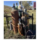 Assorted Tanks & Metal Stand