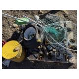 Fishing Nets, Pennzoil Can, Misc Bundle