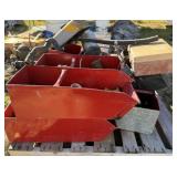 Pallet of Metal Organizer Bins w/ Contents