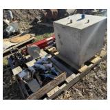 Red Hydraulic Cylinder, Aluminum Tank, Misc Bundle