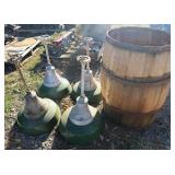 Vintage Industrial Shop Lights w/ Barrel