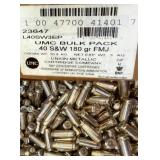 40 S&W | 100 RDS UMC 180 GR FMJ AMMUNITION