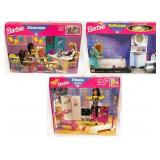 Barbie Classroom, Bathroom, Fitness Center Sets