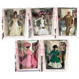 Complete Set of My Fair Lady 5 Barbie Dolls