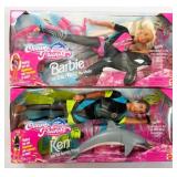 1996 Mattel Ocean Friends Barbie & Ken Sets
