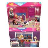 1996 Mattel Barbie Nursery School & Supermarket