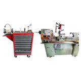 Grizzly DF-1237G Bench Lathe + Machinist Toolbox