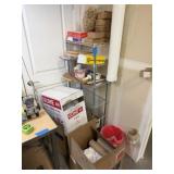 Shipping Supplies & Metal Shelf