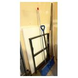 Snow Shovel, Folding Sign, HDPE Plastic