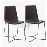 SLOPE DINING CHAIR - HALO LEATHER - SET OF 2