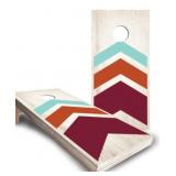 TRIPLE CHEVRON CORNHOLE BOARD WITH BAGS