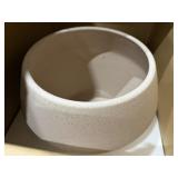 (3) ILYA TURNED WOOD PLANTERS - LIGHT SIENNA - SM