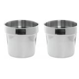 (2) Stainless Steel Bain Marie Inset Pan