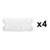 (4) 1/3 Size Cold Food Drain Shelf